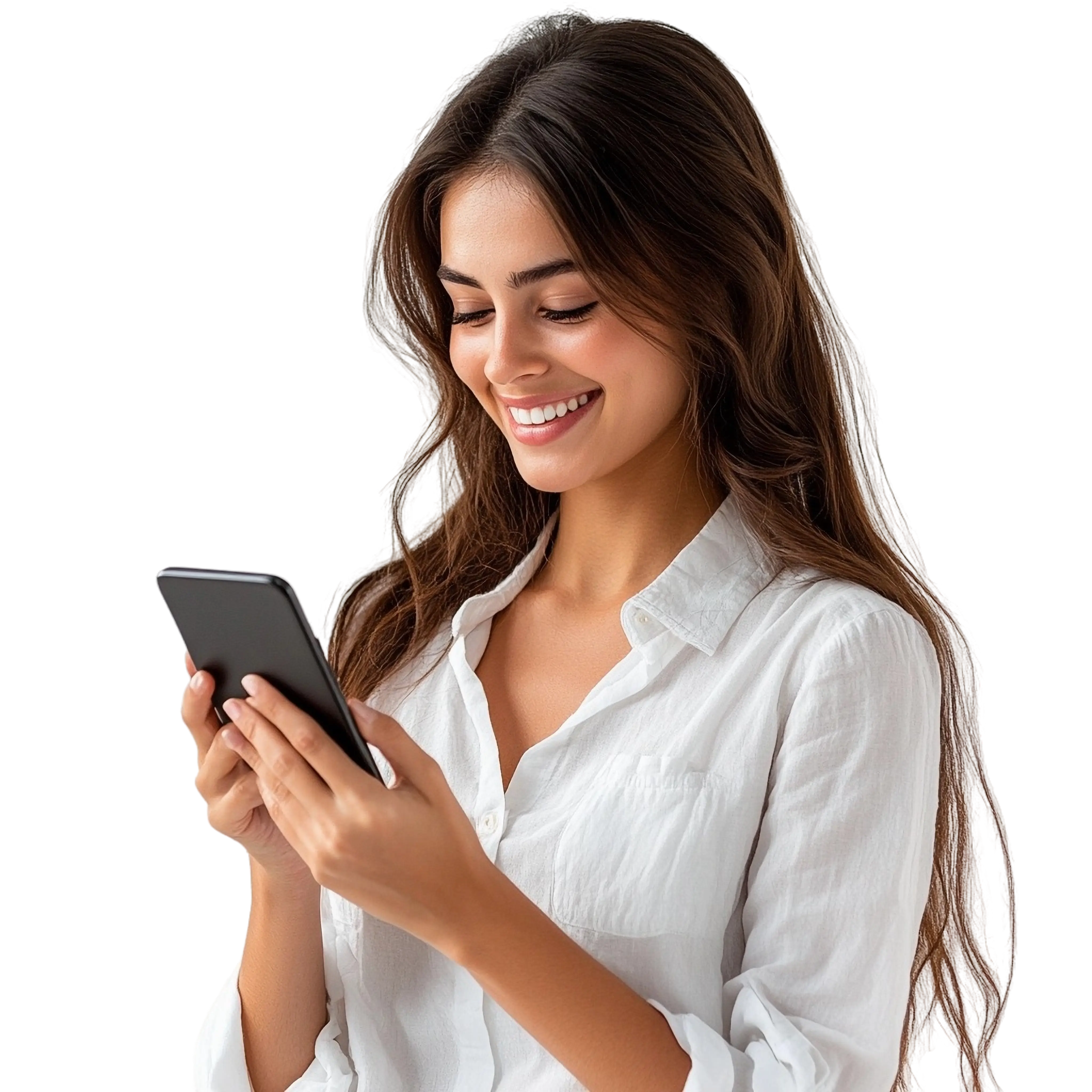 woman phone